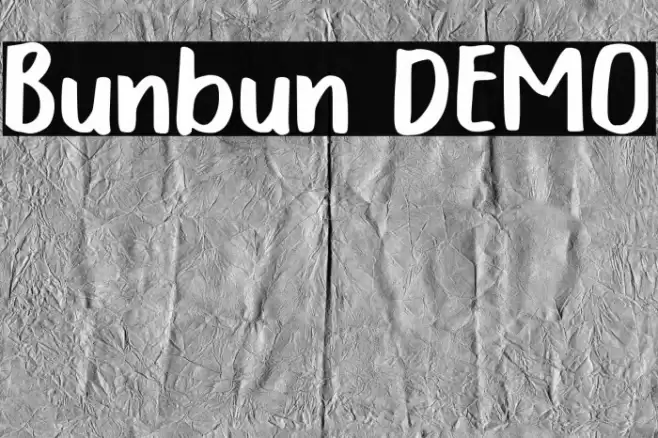 Bunbun DEMO Font examples