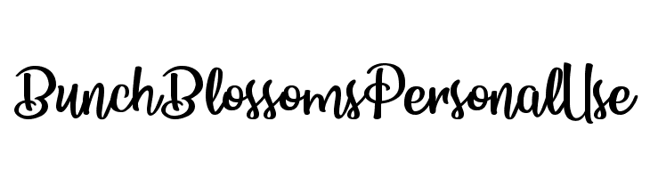 Bunch Blossoms Personal Use Font