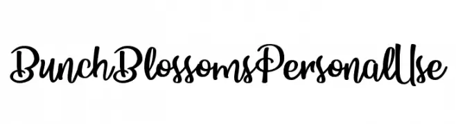 Bunch Blossoms Personal Use  Fuentes Gratis Descargar