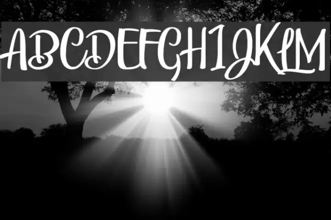 Bunch Blossoms Personal Use Font examples