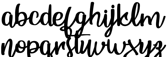 Bunch Blossoms Personal Use Font LOWERCASE