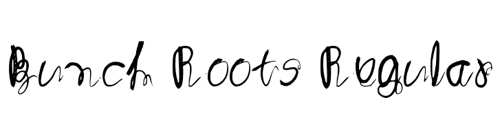 Bunch Roots Regular  Free Fonts Download