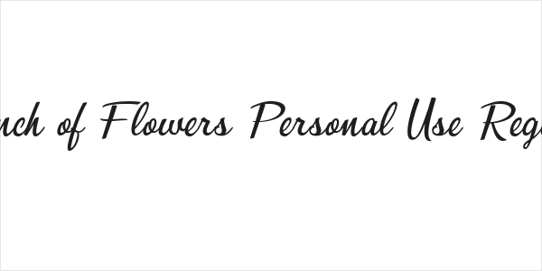 Bunch of Flowers Personal Use Regular Logo