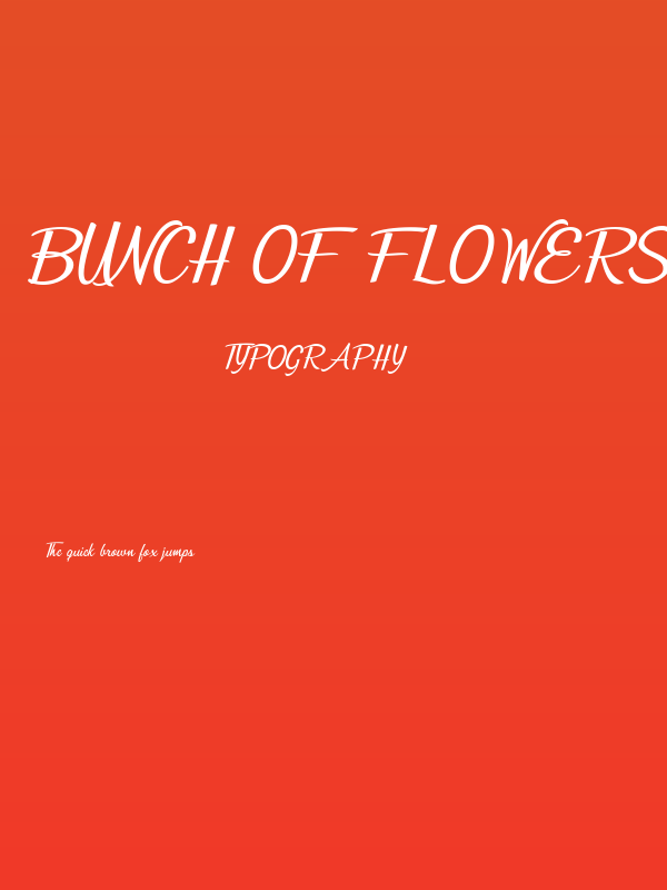 Bunch of Flowers Personal Use Regular Poster