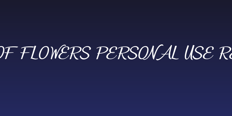 Bunch of Flowers Personal Use Regular Social Header