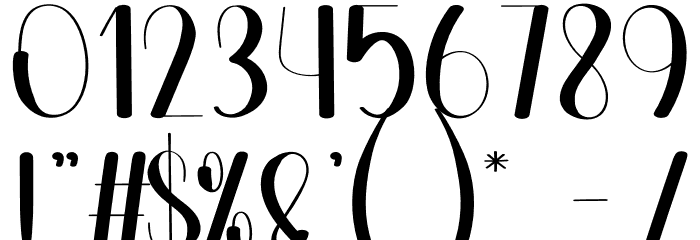 Bunch Font OTHER CHARS
