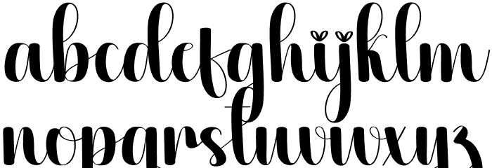 Bunch Font LOWERCASE