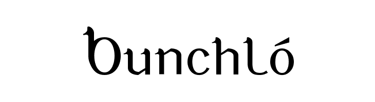 Bunchló フォント