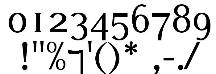 Bunchló フォント その他の文字