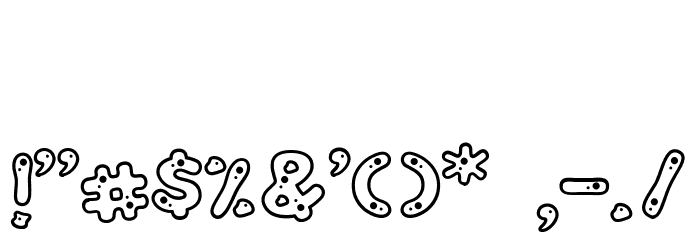 Buncit's Bold Font OTHER CHARS