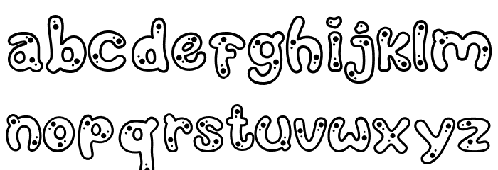 Buncit's Bold Font LOWERCASE