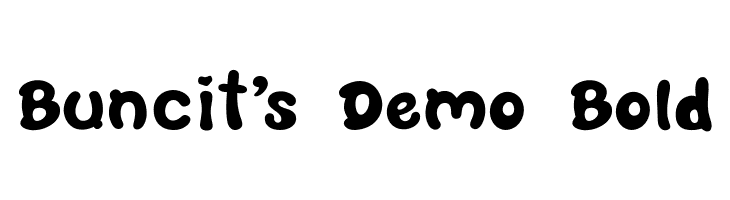 Buncit's Demo Bold  Free Fonts Download
