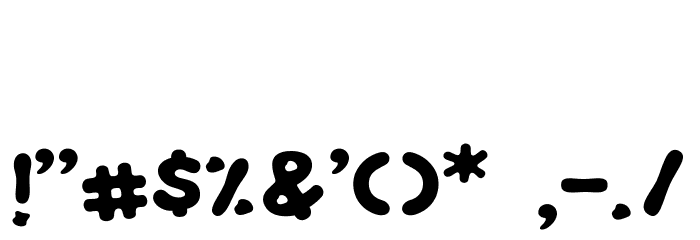 Buncit's Demo Bold Font OTHER CHARS
