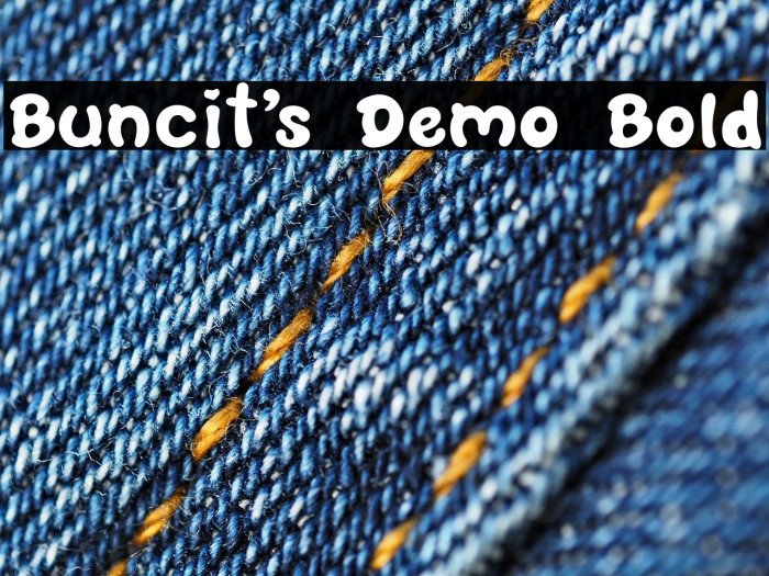 Buncit's Demo Bold Example 1