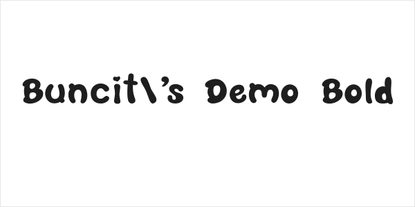 Buncit's Demo Bold Logo