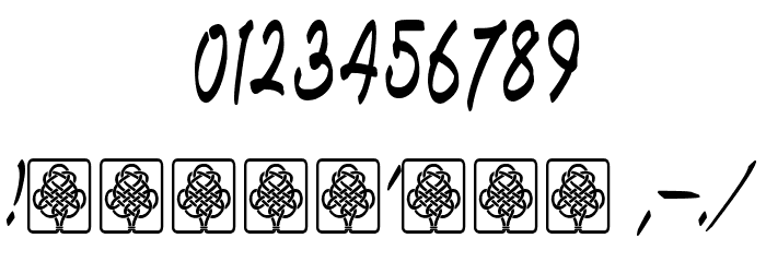 Bunda Italic Font OTHER CHARS