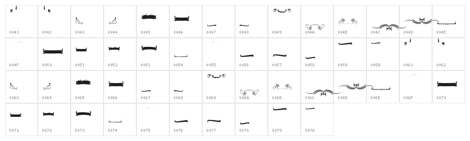 BundaSwash Character Map