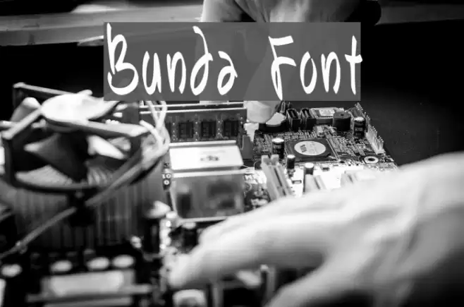 Bunda Font examples