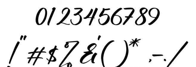 Bundaria Font OTHER CHARS