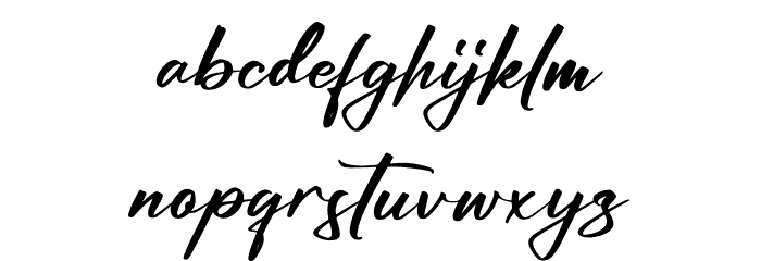 Bundaria خط أحرف صغيرة