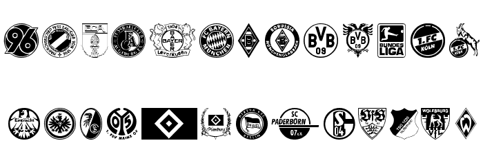 Bundesliga Font LOWERCASE