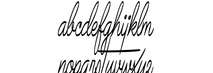 Bundey Script PERSONAL USE Bold Italic Font LOWERCASE