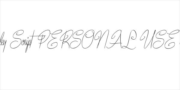 Bundey Script PERSONAL USE Italic Logo