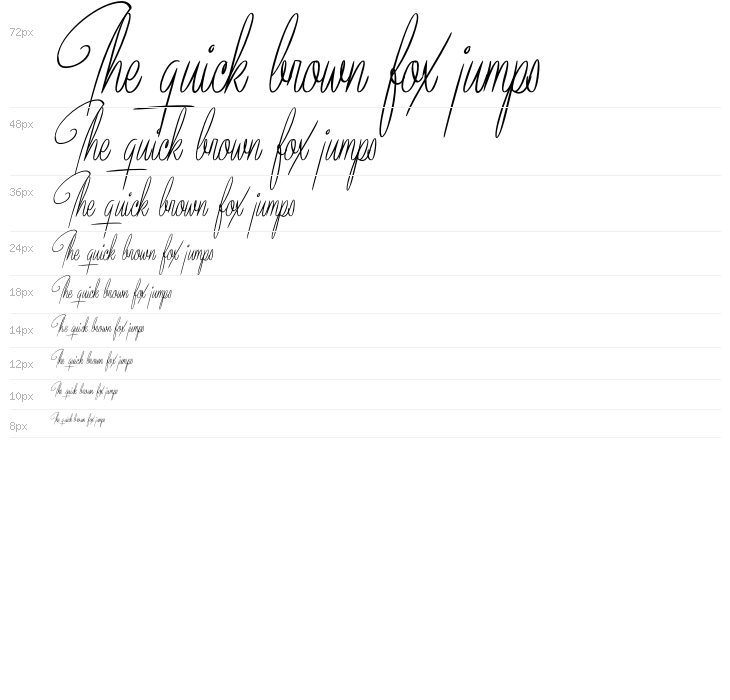 Bundey Script PERSONAL USE Italic Waterfall