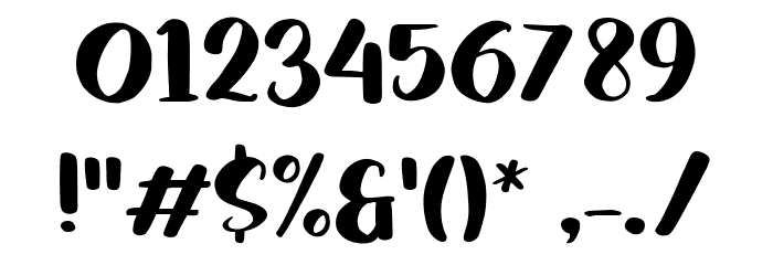 Bundhers Regular Font OTHER CHARS