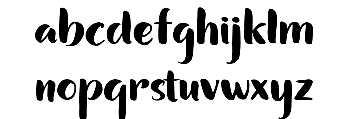 Bundhers Regular Font LOWERCASE