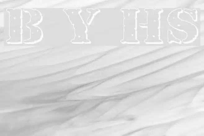 Bundy Yellow HollowShadowed Font examples