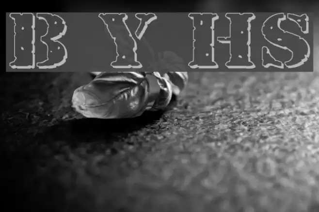 Bundy Yellow HollowShadowed Font examples