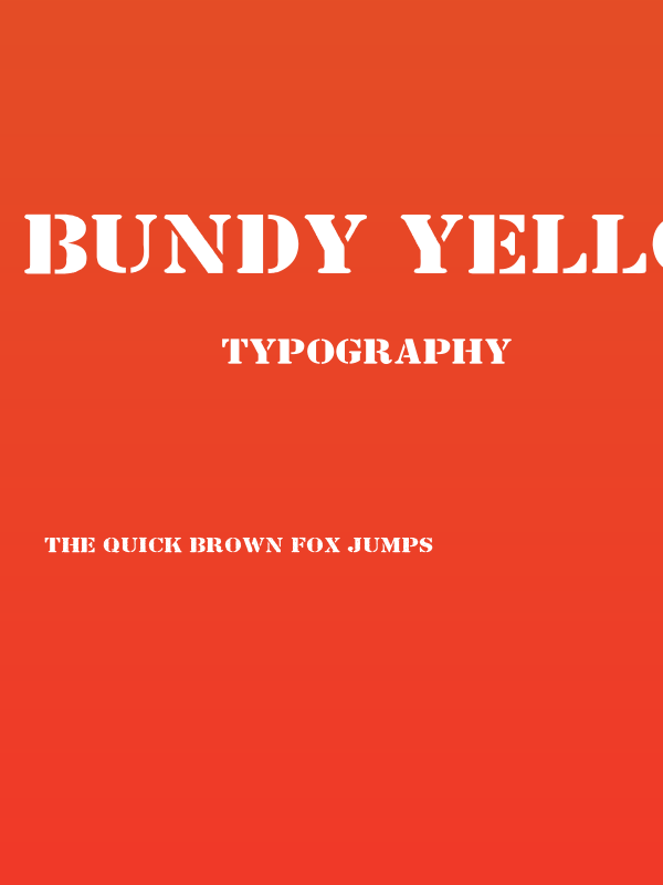 Bundy Yellow Solid Poster