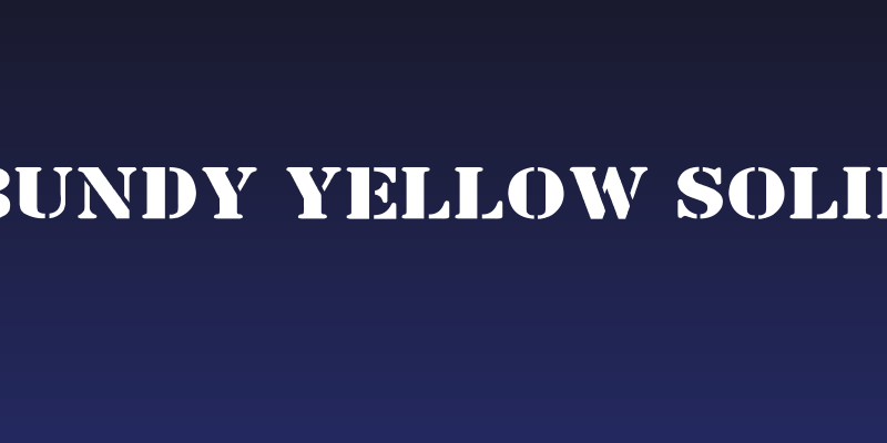 Bundy Yellow Solid Social Header