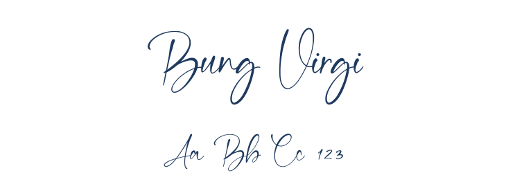 Bung Virgi Font Preview