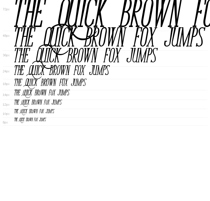 Bunga Cengkih Bold Italic Waterfall