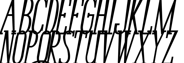 Bunga Cengkih Bold Italic Font LOWERCASE