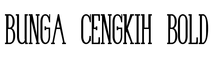  Bunga Cengkih Bold Font FFonts net