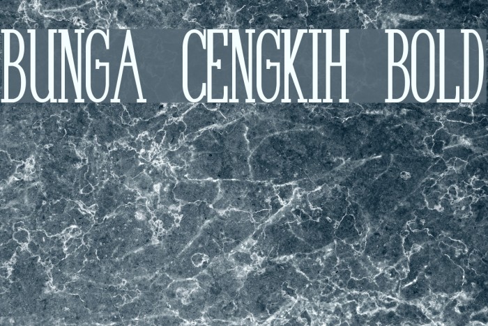 Bunga Cengkih Bold Font examples