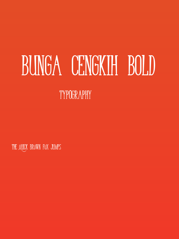 Bunga Cengkih Bold Poster