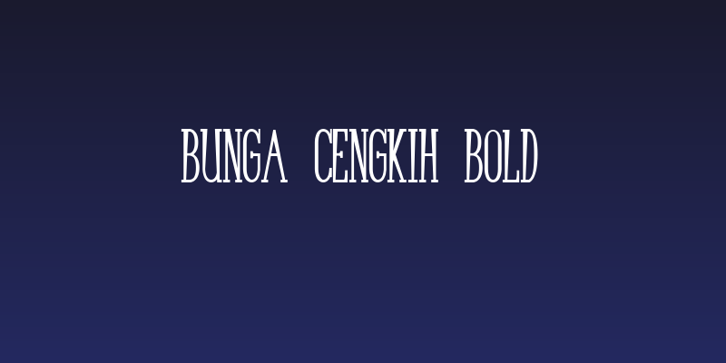Bunga Cengkih Bold Social Header