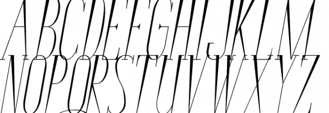 Bunga Cengkih Italic Caratteri MAIUSCOLE