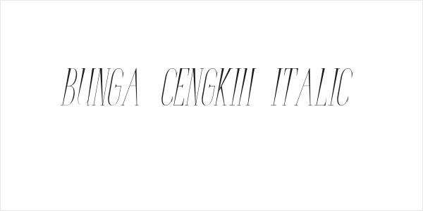Bunga Cengkih Italic Logo