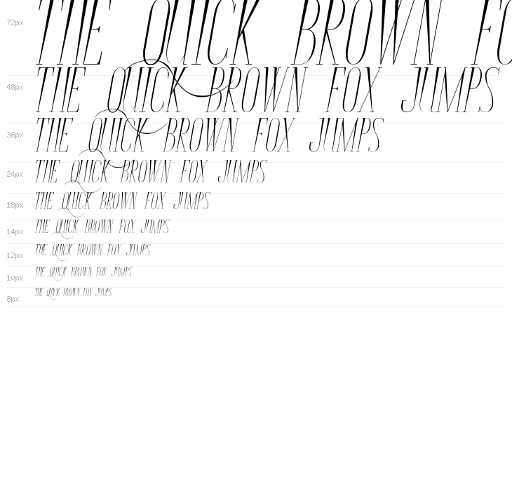 Bunga Cengkih Italic Waterfall