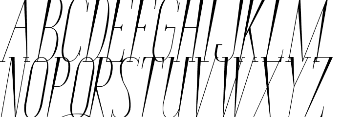 Bunga Cengkih Italic Font LOWERCASE
