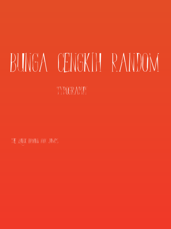 Bunga Cengkih Random Poster