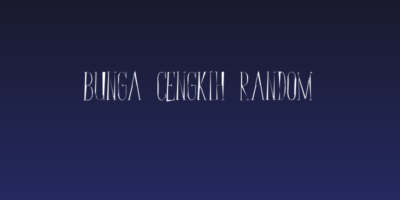 Bunga Cengkih Random Social Header