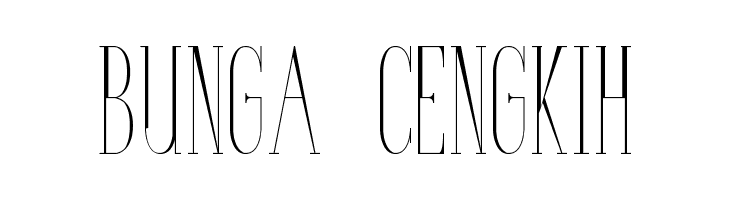 Bunga Cengkih Font