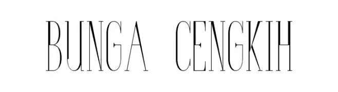 Bunga Cengkih  Frei Schriftart Herunterladen
