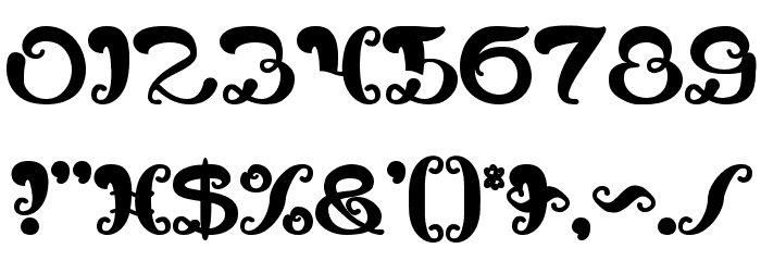 Bunga Melati Putih Bold Font OTHER CHARS